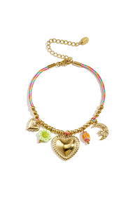 Rope Charm Bracelets Heart Daily Daily Romantic Series Women's jewelry
