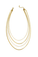 Layered herringbone necklaces