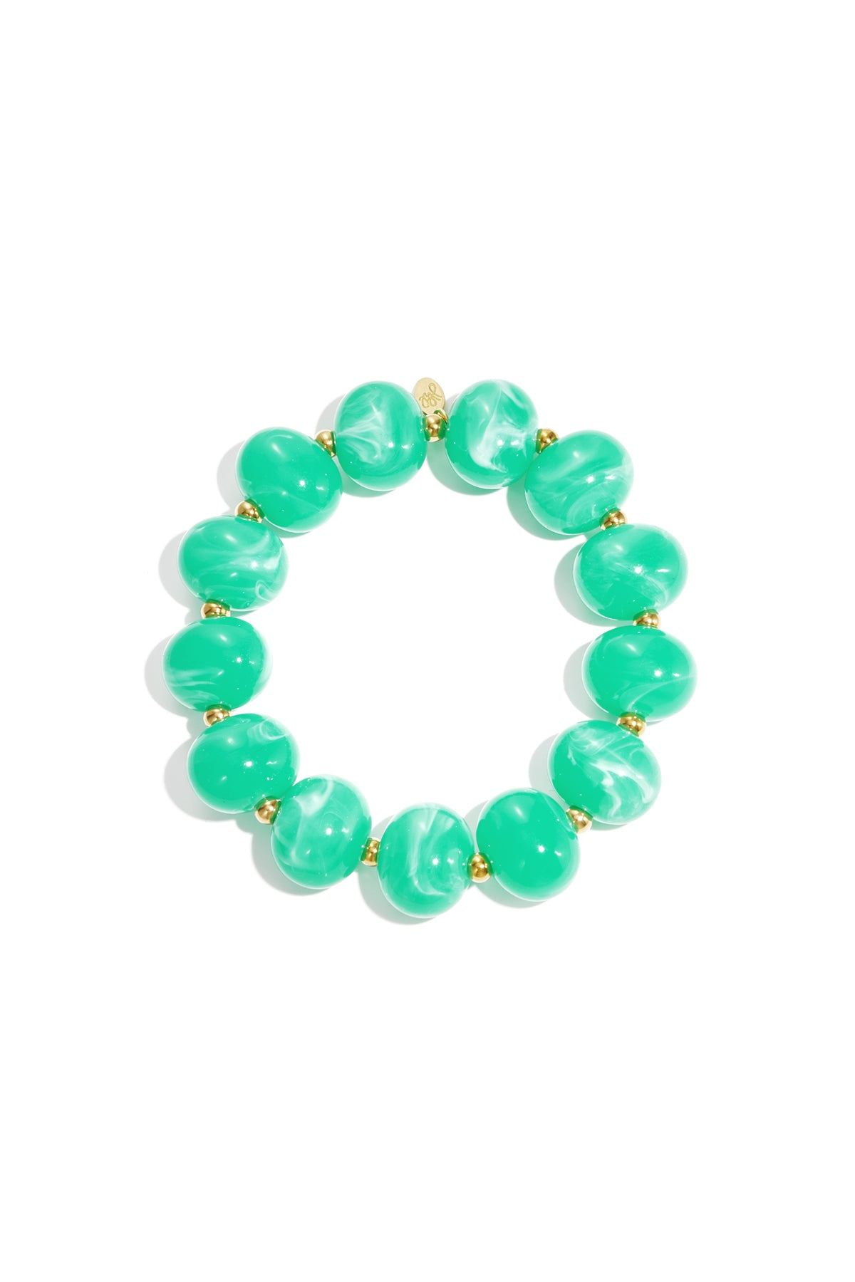 Simple elastic beaded bracelet, women's jewelry