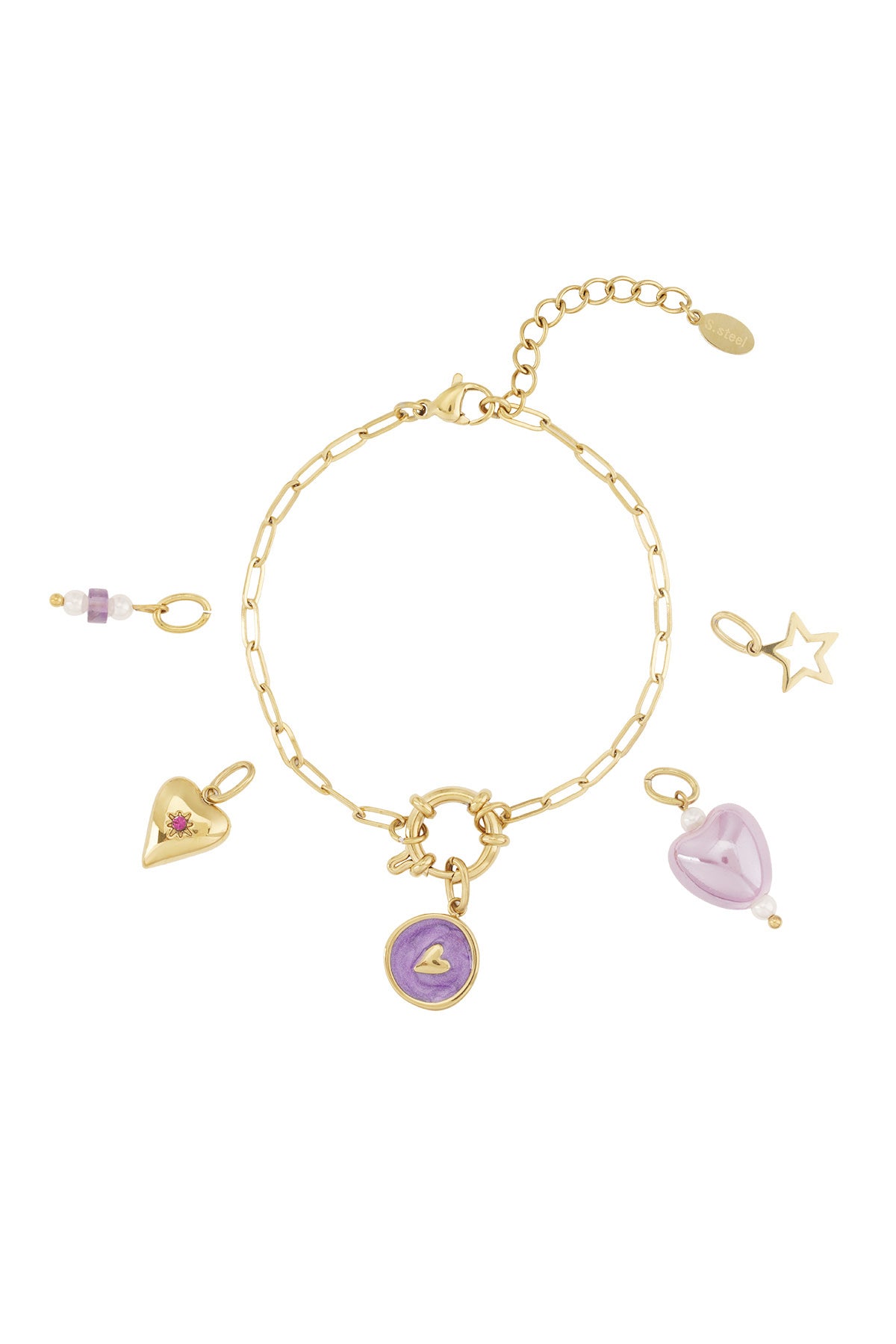 Purple Heart DIY bracelet