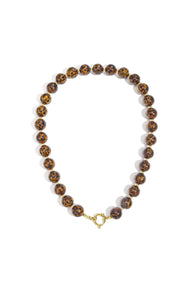 Acrylic Beaded Necklaces Leopard Print Retro Daily Classic Series Women's jewelry-14mm